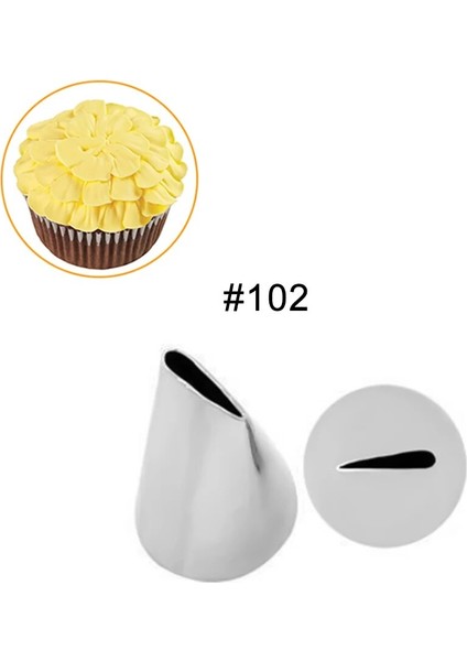 NO.102 Stili Yaprak Yapraklar Krem Paslanmaz Çelik Buzlanma G Nozullar Kek Krema Süsleme Cupcake Pasta Süsleme Aletleri Al (Yurt Dışından) indirimleri