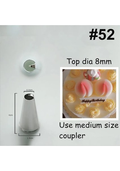 No.3 Tarzı Metal Krem Nozullar Kek Dekorasyon Araçları Paslanmaz Çelik Buzlanma G Nozul Ipuçları Yeni Kek Fondan Dekor Pişirme Araçları (Yurt Dışından)