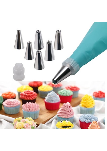 1 Dönüştürücü Stili Et Silikon Pasta Torbası Mutfak Aksesuarları Dıy Buzlanma G Krem Pasta Torbası 6 Nozullu Kek Dekorasyon Araçları Setleri (Yurt Dışından) fırsatları