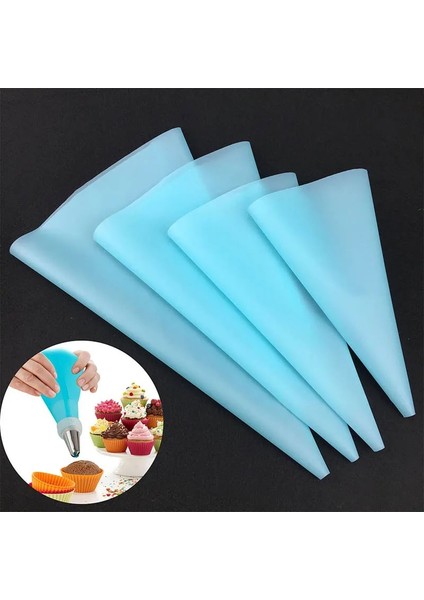 1 Adet Mavi 16 Inç Tarzı Mutfak Aletleri Kremalı Pasta Torbası Pişirme Aksesuarları Dıy Kek Dekorasyon Gıda Sınıfı Evatpu Yeniden Kullanılabilir Çantalar (Yurt Dışından) modelleri