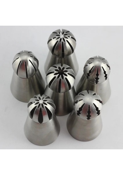 BB146 Stili Mujiang 12 Stil Paslanmaz Çelik Rus Küresel Top Buzlanma G Meme Pasta Ipuçları Fondan Kek Dekorasyon Pişirme Araçları (Yurt Dışından) fırsatları