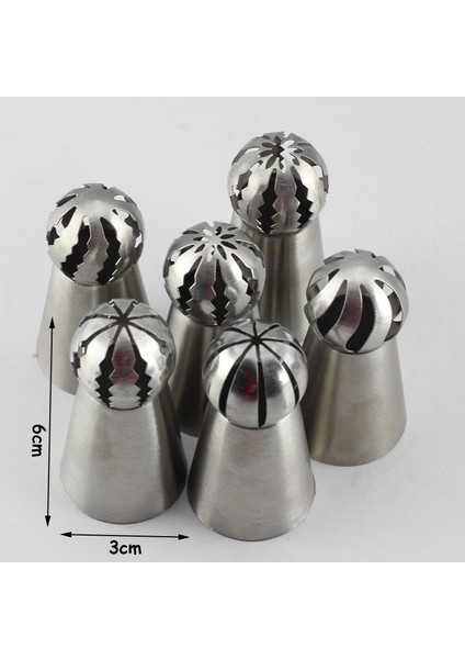 BB146 Stili Mujiang 12 Stil Paslanmaz Çelik Rus Küresel Top Buzlanma G Meme Pasta Ipuçları Fondan Kek Dekorasyon Pişirme Araçları (Yurt Dışından) indirimleri