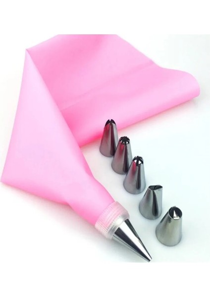 Açık Yeşil Tarzı Et Silikon Buzlanma G Kremalı Pasta Torbası + 6 Paslanmaz Çelik Kek Nozulu Dıy Kek Dekorasyon Ipuçları Fondan Pasta Araçları (Yurt Dışından) modelleri