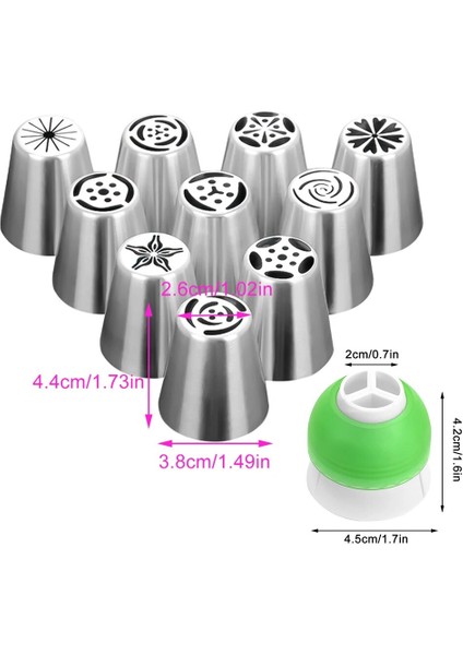 No.11 Stili Rus Lale Buzlanma G Nozullar Paslanmaz Çelik Çiçek Krema Pasta Ipuçları Nozullar Çanta Cupcake Kek Dekorasyon Araçları Kalıpları (Yurt Dışından) indirimleri