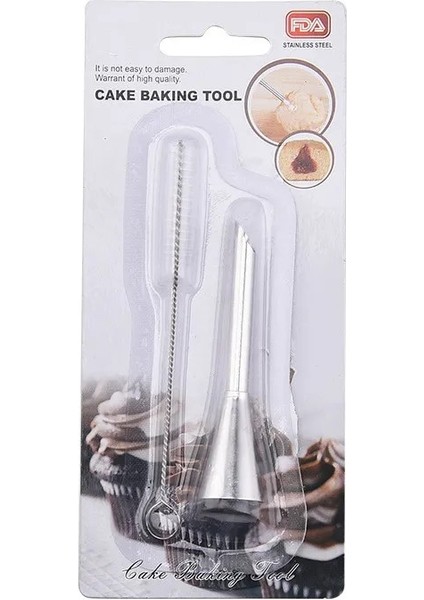 Paket Stili ile S Fırça 2 Boyutlu Krema Buzlanma G Puf Memesi Uçları Paslanmaz Çelik Cupcake Ponponları Enjeksiyon Rus Şırınga Şekerleme Pasta Aracı (Yurt Dışından)