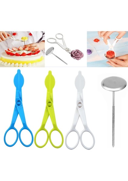 2 Adet Beyaz Stil 2 Adet Çiçek Veya Kek Süslemeleri Tepsi Gül Tırnak Dekor Kaldırıcı Fondan Krem Transfer Pişirme Pasta Mutfak Ev Aracı (Yurt Dışından) fırsatları