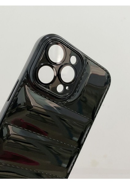 Apple Iphone 11 Uyumlu Puffer Silikon Kılıf Kamera Koruma Lens Korumalı Parlak Telefon Kılıfı