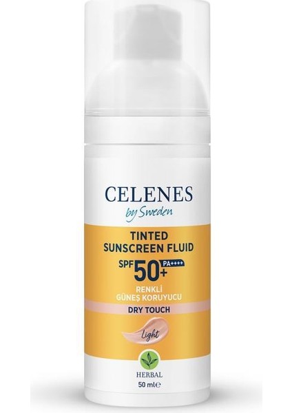 Herbal Dry Touch SPF 50 Mat Bitişli Renkli Güneş Kremi - Yüz Ve Dekolte Bölgesi 50 ml