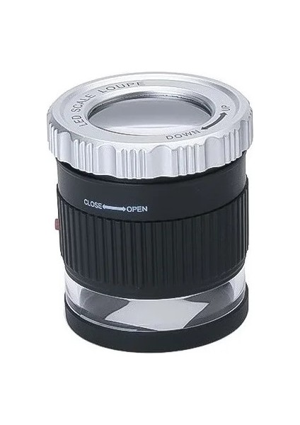 Siyah Stil 30X Takı Büyüteç 3 LED 3 Uv Işık Optik Cam Lens Büyütme Pulları Belirlemek Için 30X Büyüteç Antik Para Birimi (Yurt Dışından)