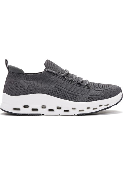 Zero Erkek Gri Bağcıklı Kalın Tabanlı Sneaker 24SFD69316F