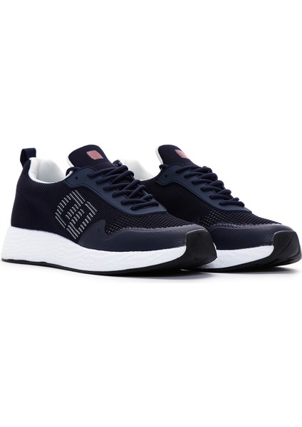 Zero Erkek Lacivert Bağcıklı Kalın Tabanlı Sneaker 24SFD69086F