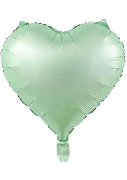 Su Yeşili Renk Kalp Folyo Balon 45 cm 1 Adet