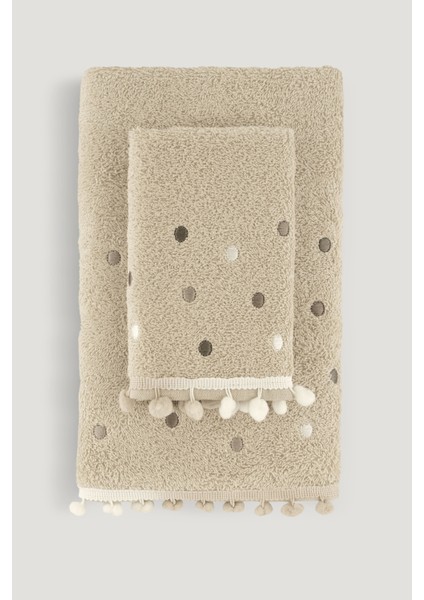 Batik Ponpon Nakıslı Havlu 50X90