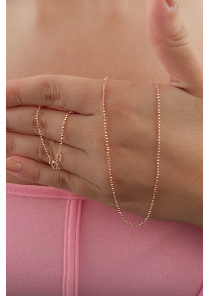 14 Ayar Altın Rose Topçuk Zincir 1.20 mm modelleri