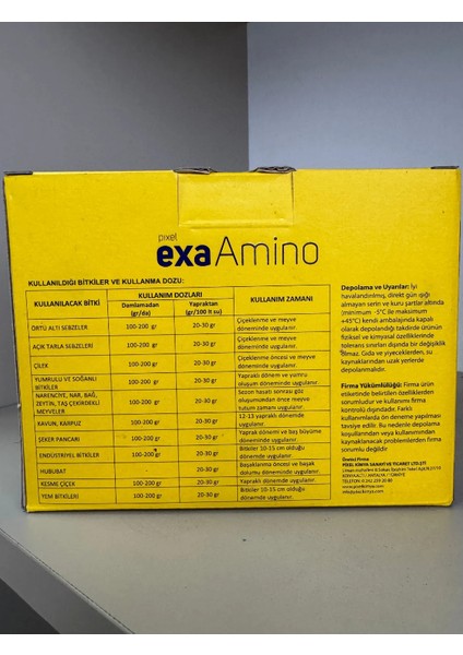 Exa Amino Toz Amino Asit Gübre 400 Gr