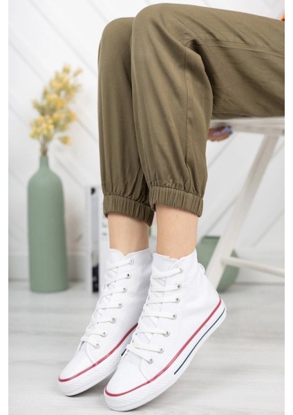 Beyaz Unisex Günlük Keten Sandalet Rahat Kullanım İçin Tasarlanmış