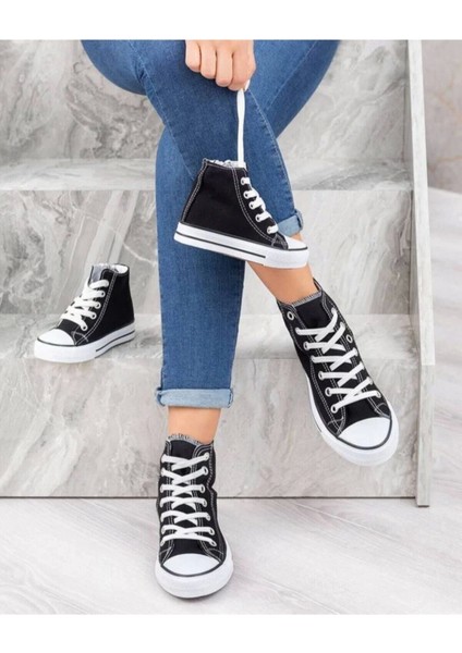 Unisex Siyah Spor Ayakkabı