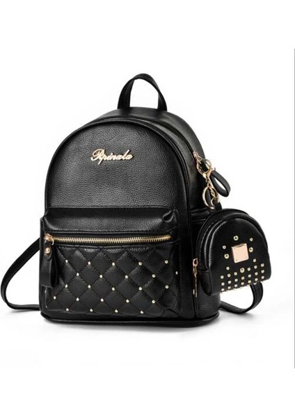 Mavi L24CMXH26CM Moda Lüks Perçin Tasarım Yüksek Kaliteli Pu Deri Sırt Çantası Kadın Rahat Çift Omuz Çantaları Kadın Açık Seyahat Çantası Tote (Yurt Dışından) fiyatları