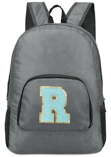 A 1585(R) Yeni Erkek ve Kadın Çok Yönlü Yeşil Harfli Işlemeli Logo, Büyük Kapasiteli Taşınabilir Açık Hava Yürüyüşü ve Işe Gidiş Sırt Çantası (Yurt Dışından)