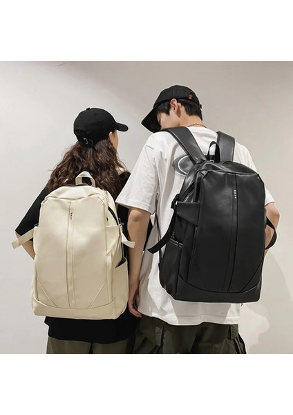 Siyah Unisex Büyük Yumuşak Deri Sırt Çantası Rahat Genç Kız Erkek Lise Çantası Üniversite Kitapları Sırt Çantası Pu Öğrencileri Mochila XA447C (Yurt Dışından) fiyatları
