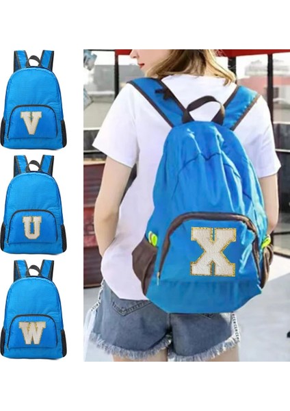 A 1540(Y) Beyaz Harf Işlemeli Logo Desenli Erkek ve Kadın Çok Yönlü Büyük Kapasiteli Taşınabilir Açık Hava Yürüyüş ve Işe Gidiş Sırt Çantası (Yurt Dışından) modelleri