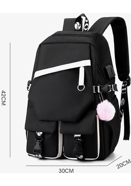 Gök Mavisi Kamado Nezuko Demon Slayer Anime Cosplay Unisex Öğrenciler Okul Çantası Sırt Çantası Karikatür Gizli Sakli Konusmalar Dizüstü Seyahat Sırt Çantası Açık Çanta (Yurt Dışından) modelleri