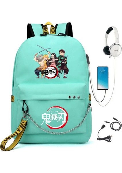 Stil 4 Kamado Nezuko Demon Slayer Anime Cosplay Unisex Öğrenciler Okul Çantası Sırt Çantası Karikatür Gizli Sakli Konusmalar Dizüstü Seyahat Sırt Çantası Açık Çanta (Yurt Dışından) indirimleri