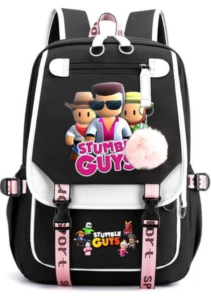 Stil 10 Stumble Guys Anime Cosplay Unisex Öğrenciler Okul Çantası Sırt Çantası Karikatür Gizli Sakli Konusmalar Dizüstü Seyahat Sırt Çantası Açık Çanta (Yurt Dışından)