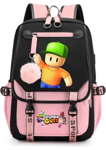 Stil 10 Stumble Guys Anime Cosplay Unisex Öğrenciler Okul Çantası Sırt Çantası Karikatür Gizli Sakli Konusmalar Dizüstü Seyahat Sırt Çantası Açık Çanta (Yurt Dışından) fırsatları