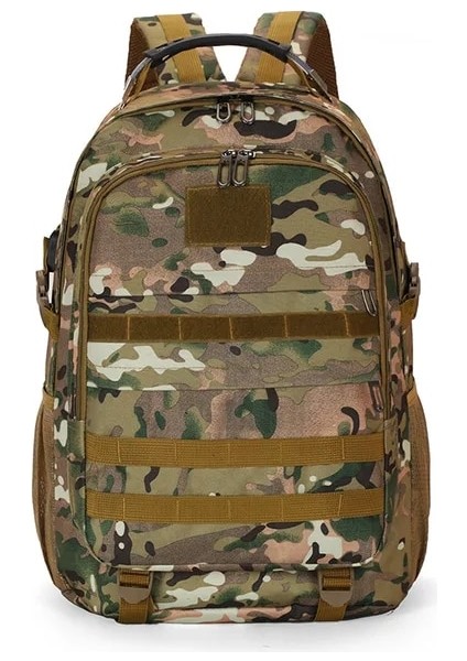 Dağ Kamuflaj 34X20X50 cm Sırt Çantası Erkek Kamuflaj Yürüyüş Açık Seyahat Çantası Büyük Kapasiteli Su Geçirmez Üniversite Öğrencileri Schoolbag Oxford Kumaş Av Çantası (Yurt Dışından)
