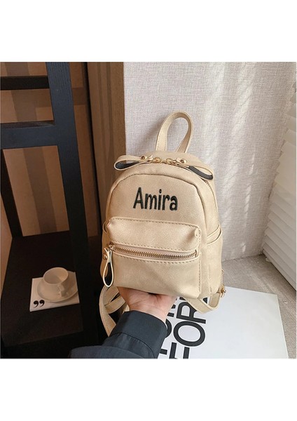 Kumral Gerek Yok Özel Kadın Yüksek Kaliteli Mini Pu Çanta Özel Nakış Adı Yeni Tasarım Moda Kadın Sırt Çantası Kişiselleştirilmiş Adı Açık Hava Seyahat Çantası (Yurt Dışından) fiyatları