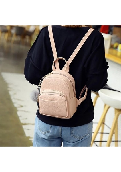 Gri 18X9X24 cm Yeni Pu Deri Kadın Yumuşak Kadın Mini Sırt Çantası Okul Çantası Sevimli Öğrenci Açık Seyahat Sırt Çantası Mochila Mujer Kese Dos (Yurt Dışından) indirimleri