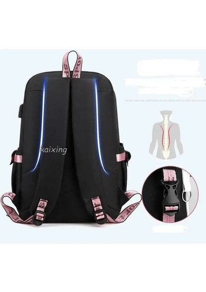 Resim Renk 16 Inç Sıcak Moda Güzel Kuromi Melodi Cosplay Unisex Öğrenciler Okul Çantası Sırt Çantası Karikatür Gizli Sakli Konusmalar Dizüstü Seyahat Sırt Çantası Açık Çanta (Yurt Dışından) fiyatları