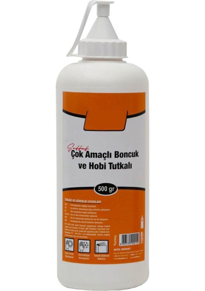 Çok Amaçlı Şeffaf Tutkal Hobi Yapıştırıcı Ahşap, Kumaş, Keçe, Kağıt Karton Süsleme Tutkalı 500 Gr