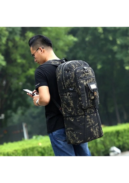 Kamuflaj Haki-L Çok Fonksiyonlu Kamuflaj Seyahat Sırt Çantası Yürüyüş Dağcılık Çantası Pusula ile Doğa Sporları Sırt Çantası Öğrenci Çantası Unisex (Yurt Dışından) modelleri