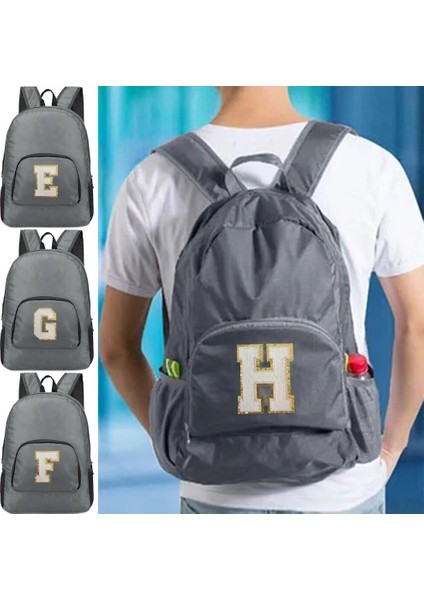 A 1540(Y) Yeni Erkek ve Kadın Çok Yönlü Beyaz Harf Işlemeli Logo, Büyük Kapasiteli Taşınabilir Açık Hava Yürüyüşü ve Işe Gidiş Sırt Çantası (Yurt Dışından) fiyatları