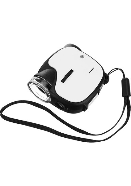 55X El Mikroskobu 55X Mini Cep Taşınabilir Mikroskop LED Lamba Uv Işık Katlanabilir Takı Yüksek Güç Büyüteç (Yurt Dışından)