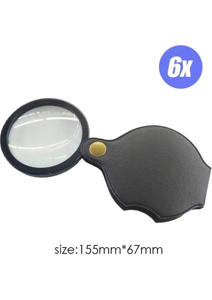6x Tarzı 6x 8x 10X Takı Büyüteç Katlanır Büyüteç Mini Cep El Büyüteç Optik Cam Yaşlılar Için Takı Okuma Algılama (Yurt Dışından)
