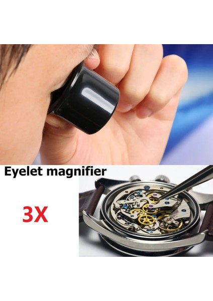 15X Tarzı 2 Adet 3x 5x 10X 15X 20X Kuyumcu Saat Büyüteç Aracı Taşınabilir Monoküler Büyüteç Büyüteç Lens Göz Büyüteç Len Saatçiler (Yurt Dışından)