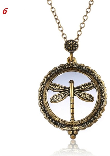 No.6 Stili Vintage Zincir Büyüteç Sıcak Kolye Kolye Büyükanne Metal Antika Büyüteç (Yurt Dışından)