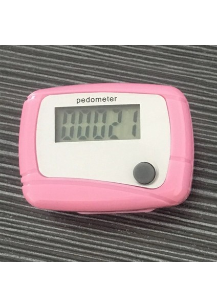 Pembe Tarzı Yürüyüş Adım Sayacı Pedometre Su Geçirmez Çok Fonksiyonlu Hareket Kalori Sayma LCD Ekran Fitness Ekipmanları Sayacı (Yurt Dışından)