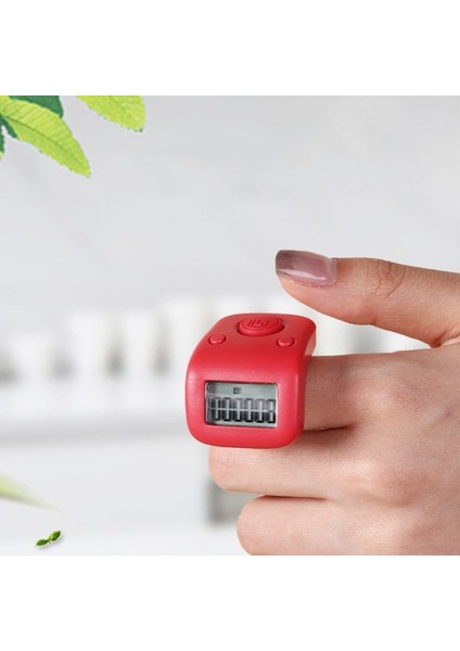 Yeşil Stil Şarj Edilebilir Sessiz Parmak Sayacı 6 Haneli Dijital Tesbih Tally Clicker LED ile Namaz Örgü Spor Hediyesi Için (Yurt Dışından) fırsatları