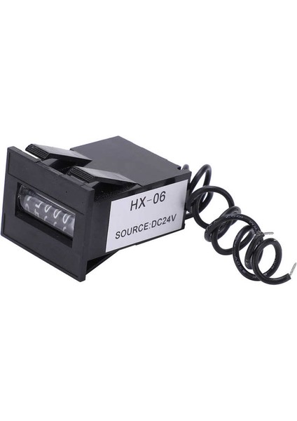 24V Tarzı Elektromanyetik Sayaç 6 Haneli Temizleme Fonksiyonu Olmayan Elektronik Endüstriyel Toplayıcı Hx‑06 Dijital Darbe Sayacı (Yurt Dışından)