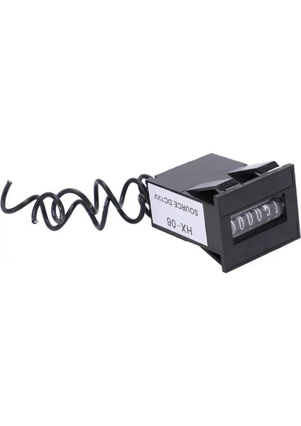 24V Tarzı Elektromanyetik Sayaç 6 Haneli Temizleme Fonksiyonu Olmayan Elektronik Endüstriyel Toplayıcı Hx‑06 Dijital Darbe Sayacı (Yurt Dışından)