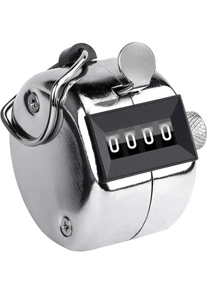 Örgü Satır 4 Haneli El Taksitli Sayacı Koçluk El Çocuklar Yetişkinler Spor Parmak Yüzük Clicker Golf Puanlama Metal (Yurt Dışından)