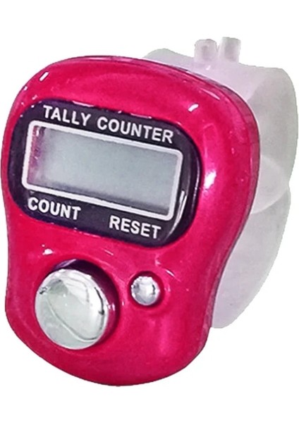 Kırmızı Stil Yeni Elektronik Dijital Sayaç Taşınabilir El Kumandalı Tally LCD Ekran Rastgele Renk Budizm Din Parmak Yüzük Sayacı (Yurt Dışından)
