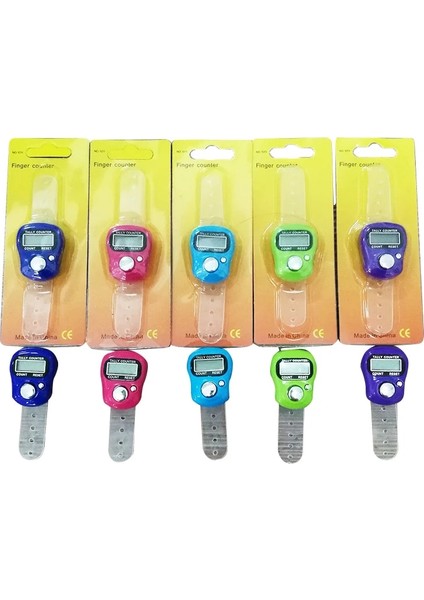 Kırmızı Stil Yeni Elektronik Dijital Sayaç Taşınabilir El Kumandalı Tally LCD Ekran Rastgele Renk Budizm Din Parmak Yüzük Sayacı (Yurt Dışından) modelleri