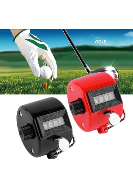 Siyah Stil 4 Haneli Numara Taşınabilir Parmak Mekanik Manuel Sayma Sayacı Manuel Palm Clicker Numarası Açık Spor Golf Futbol Sayacı (Yurt Dışından) fiyatları