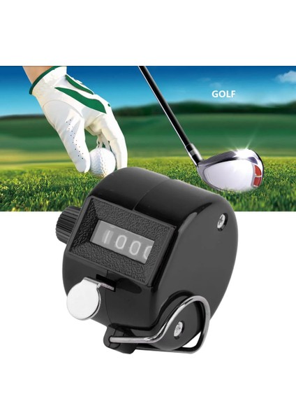 Siyah Stil 4 Haneli Numara Taşınabilir Parmak Mekanik Manuel Sayma Sayacı Manuel Palm Clicker Numarası Açık Spor Golf Futbol Sayacı (Yurt Dışından) modelleri