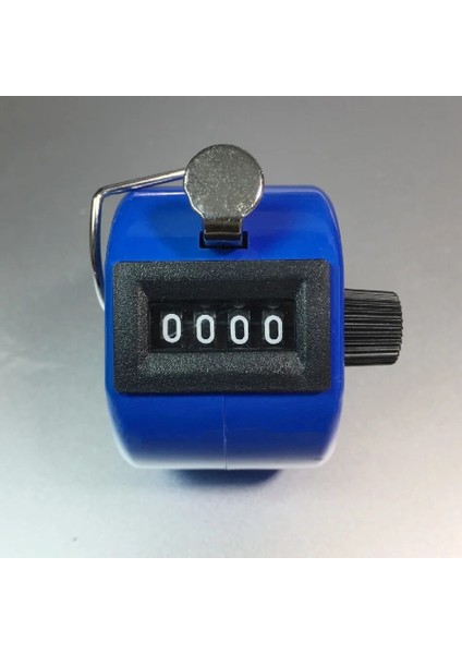 Mavi Stil 4 Haneli Sayı Sayaçları Metal Kabuk El Parmak Ekran Manuel Sayma Tally Clicker Renk Kabuk Zamanlayıcı Futbol Golf Sayacı (Yurt Dışından)